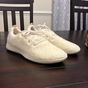 Allbirds Wool Runner Fluffs Shoes Sneakers new natural white wool Mens Size 12